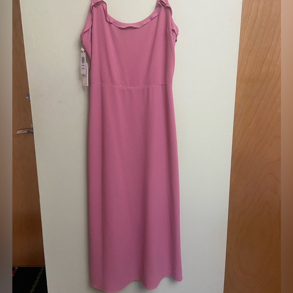 Aritzia Wilfred Philomene Pink Midi Dress - Size 6. NWT. Wedding guest dress